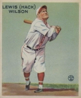 1933 Goudey #211 Hack Wilson Rookie Card
