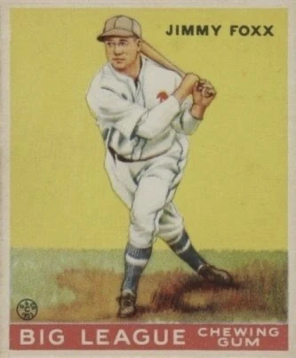 1933 Goudey #29 Jimmie Foxx Rookie Card
