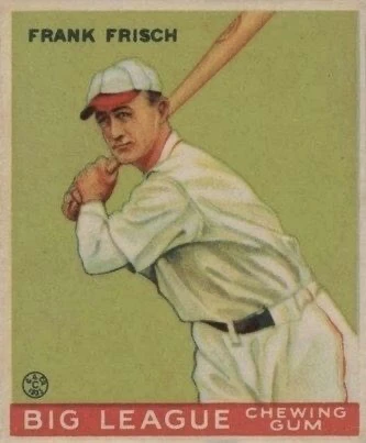 1933 Goudey #49 Frank Frisch Rookie Card