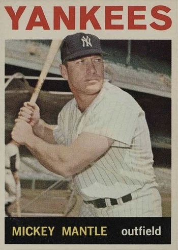 1964 Topps #50 Mickey Mantle Baseball Card