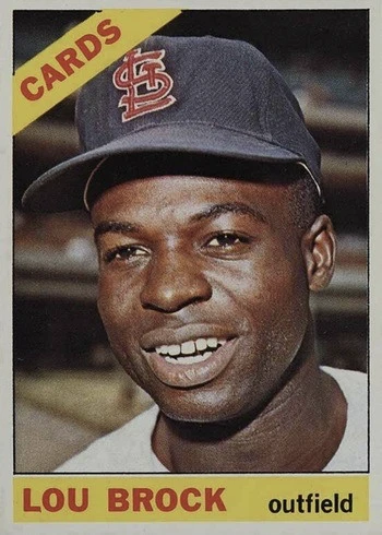 1966 Topps #125 Lou Brock Baseball Card