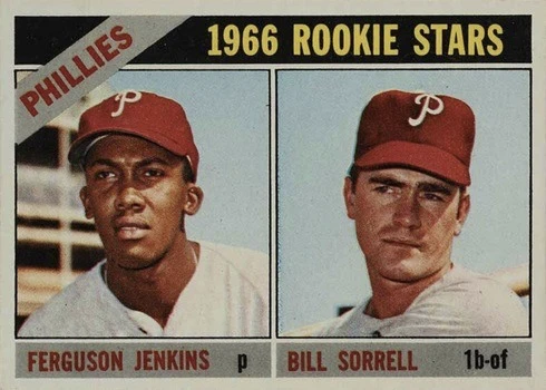 1966 Topps #254 Fergie Jenkins Rookie Card