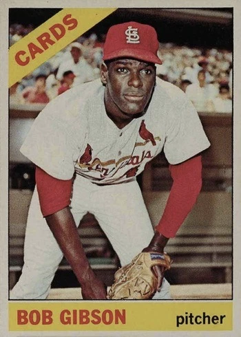 1966 Topps #320 Bob Gibson Baseball Card