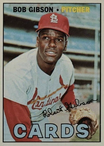 1967 Topps #210 Bob Gibson Baseball Card