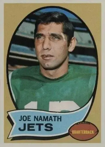 1970 Topps #150 Joe Namath Football Card
