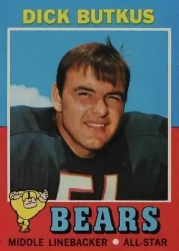 1971 Topps #25 Dick Butkus Football Card