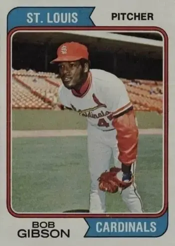 1974 Topps #350 Bob Gibson Baseball Card