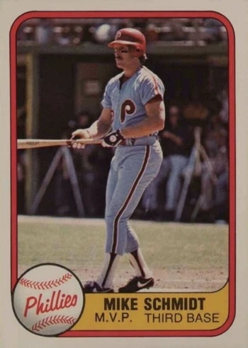 1981 Fleer #5 Mike Schmidt Baseball Card