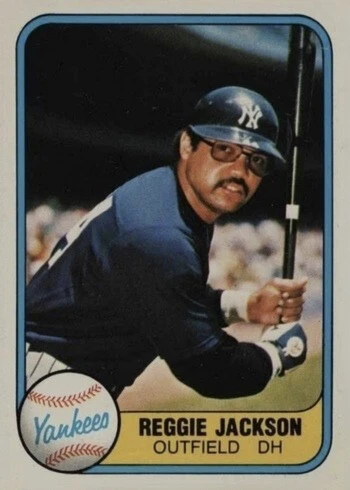 1981 Fleer #79 Reggie Jackson Baseball Card