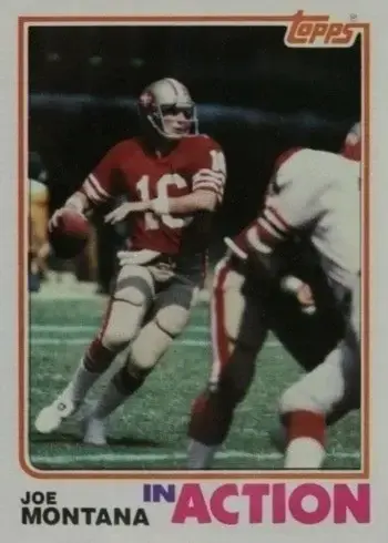1982 Topps #489 Joe Montana Football Card