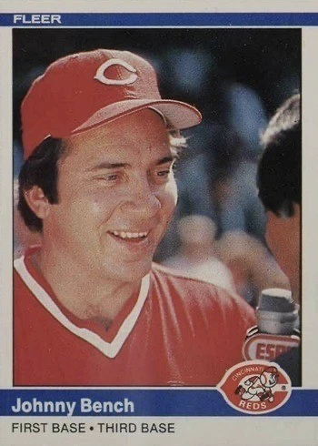 1984 Fleer #462 Johnny Bench Baseball Card