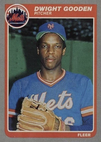1985 Fleer #82 Dwight Gooden Rookie Card