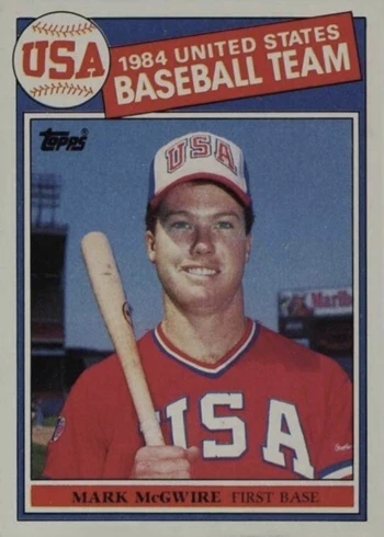 1985 Topps #401 Mark McGwire Rookie Card