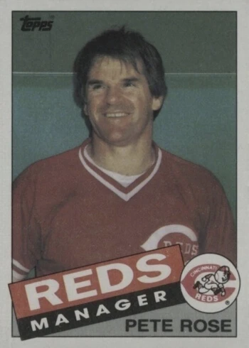 1985 Topps #547 Pete Rose Baseball Card