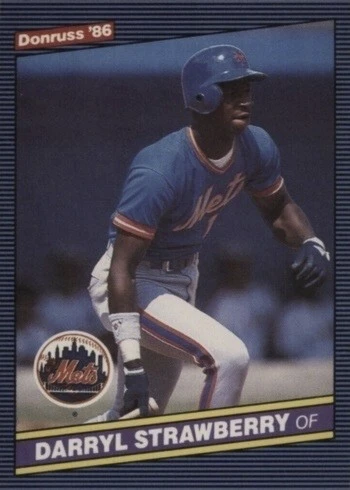 1986 Donruss #197 Darryl Strawberry Baseball Card