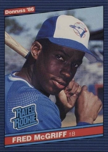 1986 Donruss #28 Fred McGriff Rookie Card