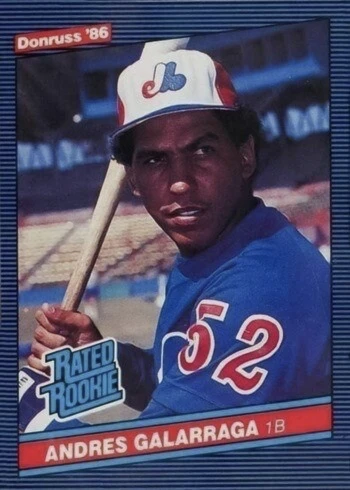 1986 Donruss #33 Andres Galarraga Rookie Card