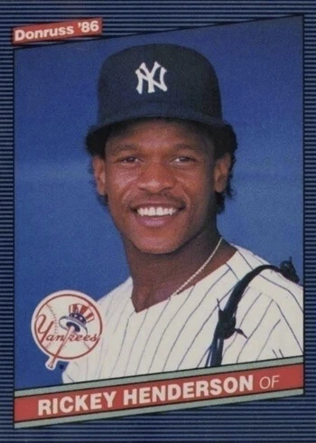 1986 Donruss #51 Rickey Henderson Baseball Card