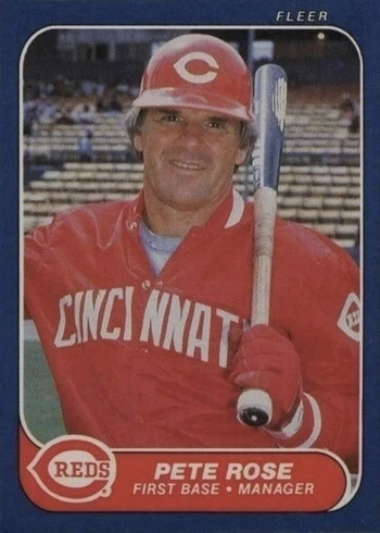 1986 Fleer #191 Pete Rose Baseball Card