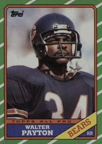 1986 Topps #11 Walter Payton Football Card