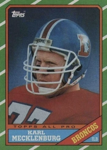 1986 Topps #119 Karl Mecklenburg Rookie Card