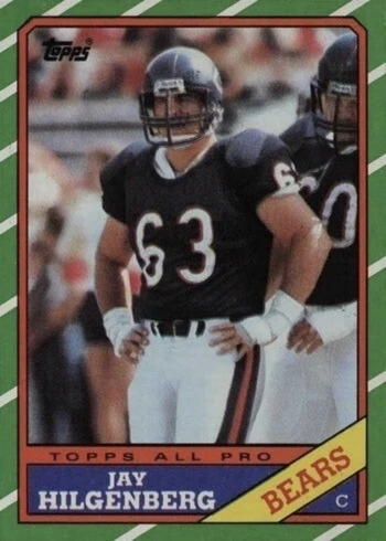 1986 Topps #17 Jay Hilgenberg Rookie Card