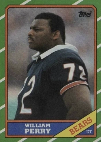 1986 Topps #20 William Refrigerator Perry Rookie Card