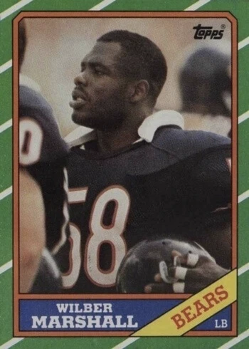 1986 Topps #25 Wilber Marshall Rookie Card
