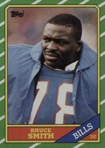 1986 Topps #389 Bruce Smith Rookie Card