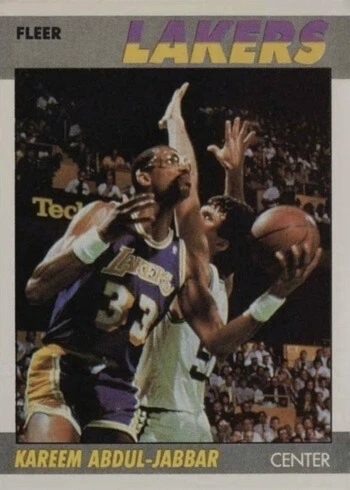1987 Fleer #1 Kareem Abdul-Jabbar Basketball Card