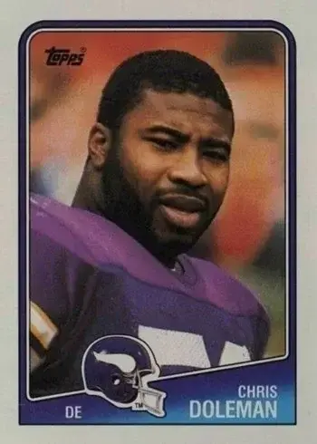 1988 Topps #157 Chris Doleman Rookie Card