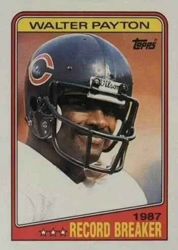1988 Topps #5 Walter Payton Football Card