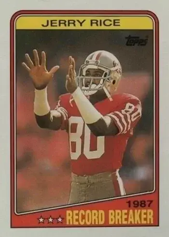 1988 Topps #6 Jerry Rice Football Card