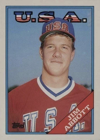 1988 Topps Traded #1T Jim Abbott Rookie Card