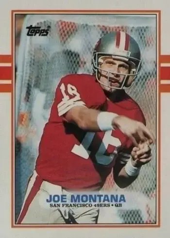 1989 Topps #12 Joe Montana Football Card