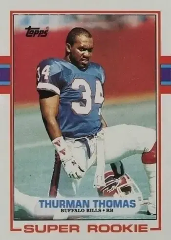 1989 Topps #45 Thurman Thomas Rookie Card