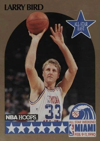 1990 Hoops #2 Larry Bird Basketball Card