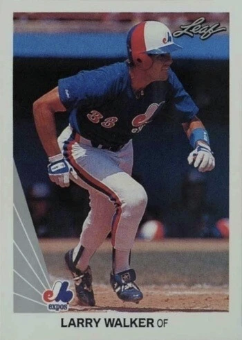 1990 Leaf #325 Larry Walker Rookie Card
