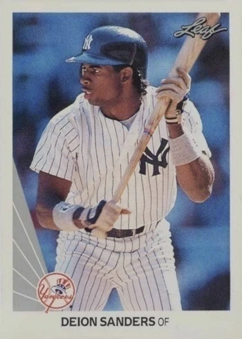 1990 Leaf #359 Deion Sanders Rookie Card