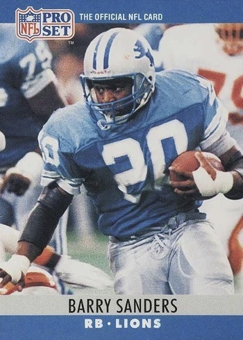 1990 Pro Set #102 Barry Sanders Football Card