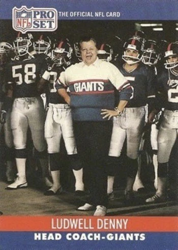 1990 Pro Set #338 Ludwell Denny Football Card