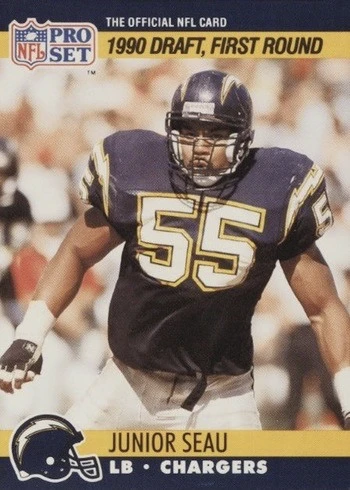1990 Pro Set #673 Junior Seau Rookie Card
