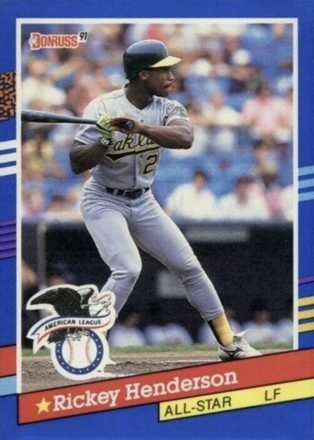 1991 Donruss #53 Rickey Henderson Baseball Card