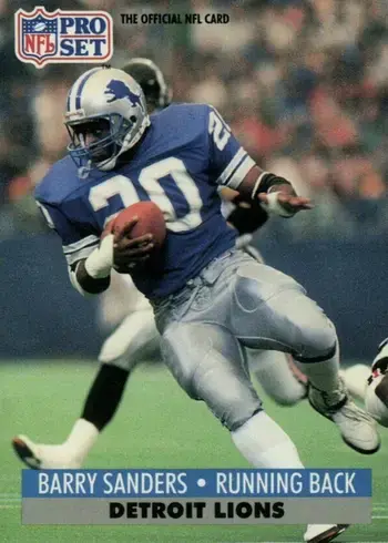1991 Pro Set #502 Barry Sanders Football Card