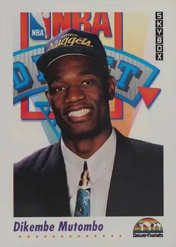 1991 SkyBox #516 Dikembe Mutombo Rookie Card