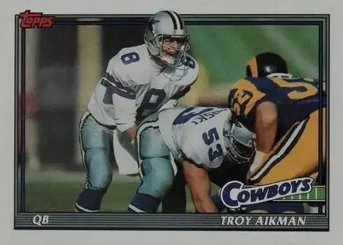 1991 Topps #371 Troy Aikman Football Card