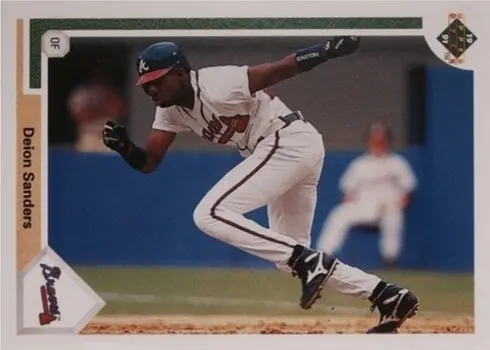1991 Upper Deck #743 Deion Sanders Baseball Card