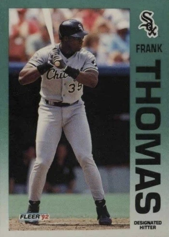 1992 Fleer #100 Frank Thomas Baseball Card