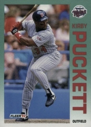 1992 Fleer #217 Kirby Puckett Baseball Card
