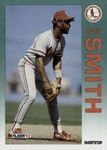 1992 Fleer #592 Ozzie Smith Baseball Card